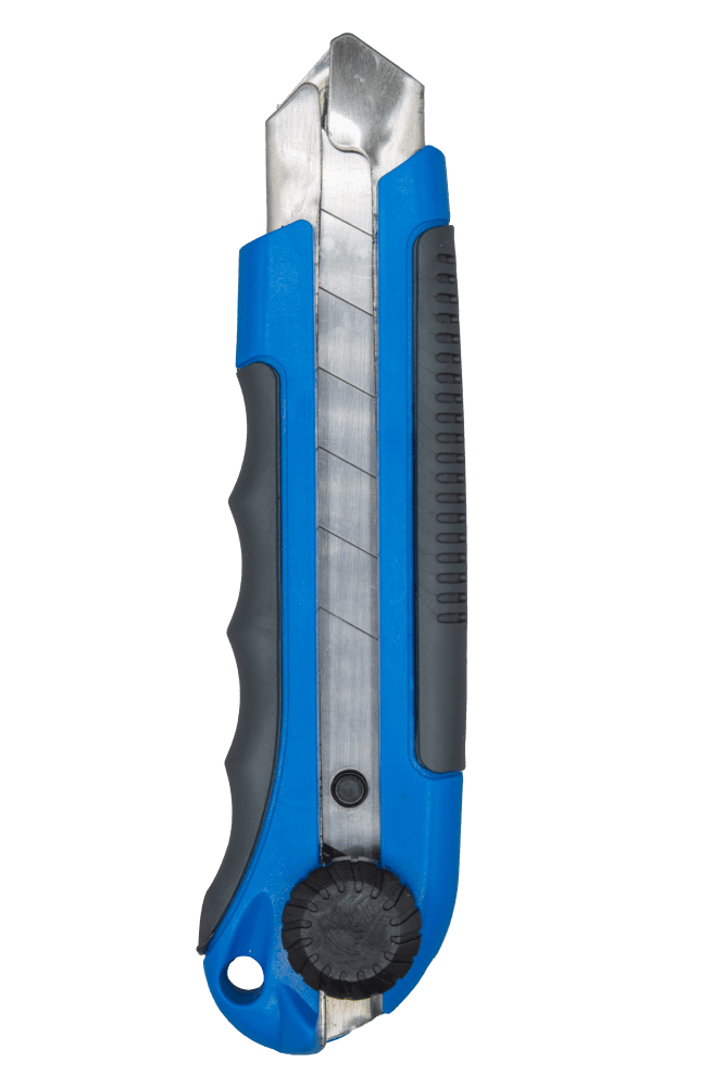 Art. 3840 Cutter Professionale 25 mm Gommato con Guida in Acciaio